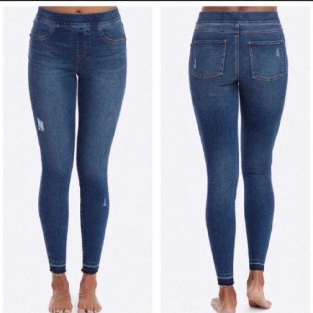 SPANX Distressed Ankle Skinny Jeans *Medium Wash* - XL